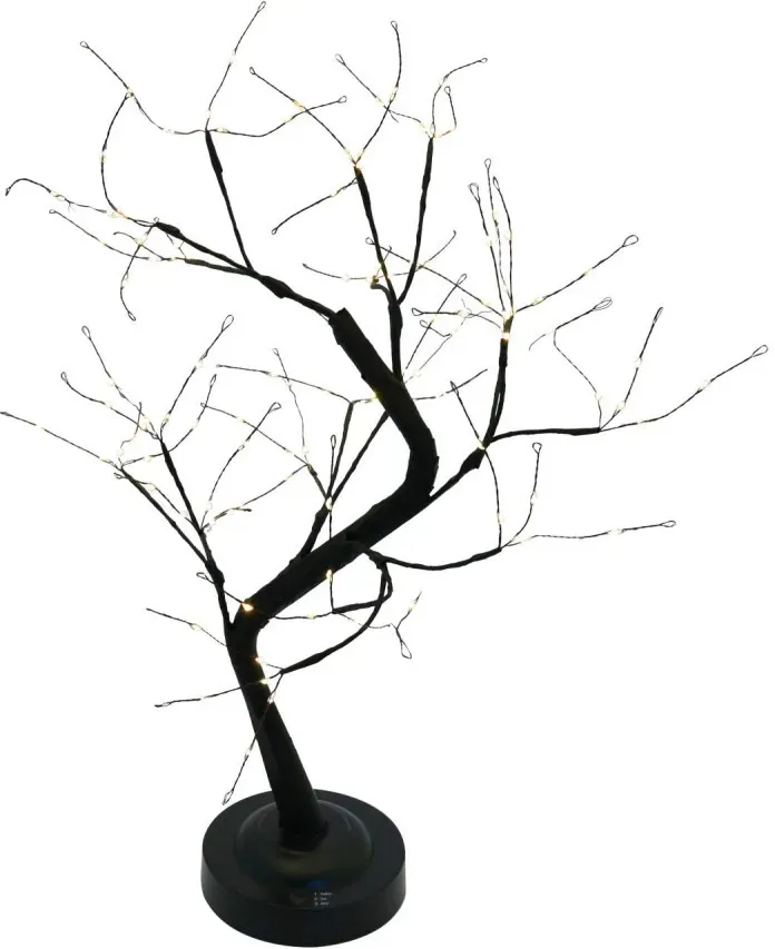 LED Baum auf Sockel 45 cm 108 LED batteriebetrieben Timer Lichter Baum