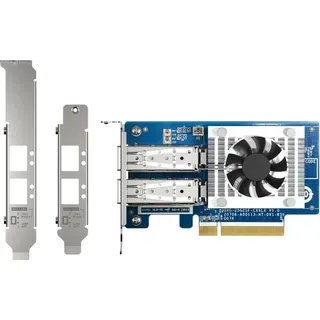 QNAP SFP28 25GbE, network expansion card, low-profile form factor, PCIe 4.0 x8