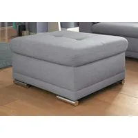 sit&more Polsterhocker Andiamo Kunstleder 100 x 43 x 67 cm Grau