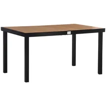 Outsunny Gartentisch 140 x 90 x 74 cm Grau