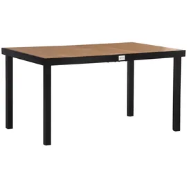 Outsunny Gartentisch 140 x 90 x 74 cm Grau