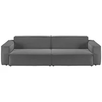 KAWOLA Sofa SAMU Feincord anthrazit