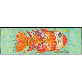 Wash+Dry Funky Fish 60 x 180 cm Mehrfarbig