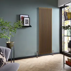 Gliederheizkörper (2-säulig), vertikal | Größe wählbar | Metallische Bronze – Regent