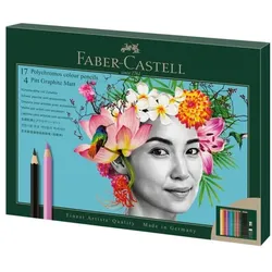 Ferrero Küsschen Künstlerfarbstifte »Polychromos & Pitt Graphite Matt« 23 Stifte
