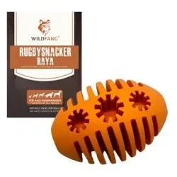 Wildfang ® Naturkautschuk Hundespielzeug - Rugbysnacker "Raya"