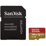 SanDisk Extreme microSDXC UHS-I A2 U3 V30 + SD-Adapter 128 GB
