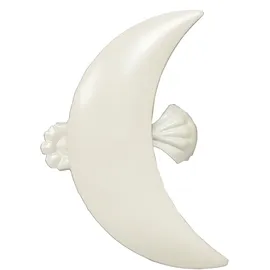 INDEKO Dekoklammer INDEKO "Mond B" Gr. 1, weiß, Ø:0,35cm, Gardinenbefestigungen