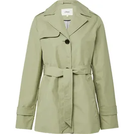 s.Oliver Wasserabweisender Trenchcoat im Slim Fit - grün - 32