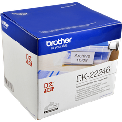 Brother PT Etiketten DK22246  weiss  103mm x 30,48m  Rolle