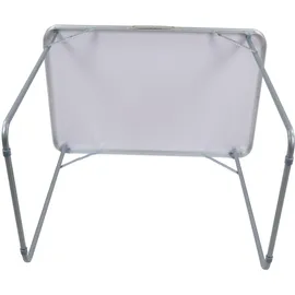 VCM Galdas Gartentisch 80 x 53 x 70 cm Weiß/Schwarz