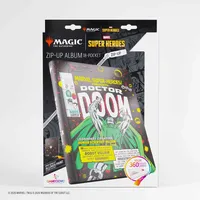Gamegenic Magic: The Gathering Marvel Super Heroes Zip-Up Album 18-Pocket Doctor Doom/Spider-Man
