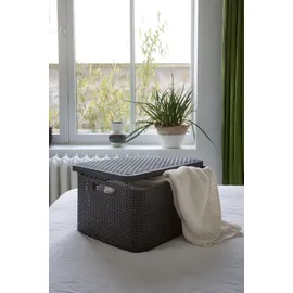 Curver Aufbewahrungskorb Curver Style L 44,5 x 0,0 x 0,0 cm grau