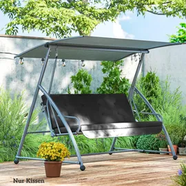 Outsunny Sitzkissen 170 x 100 x 8 cm dunkelgrau 1 St.