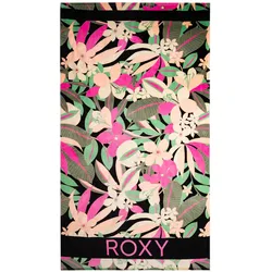 Badeponcho ROXY "Cold Water", Damen, schwarz, 100% Baumwolle, Hausmäntel