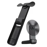 aecooly Pocket 01 Faltbarer Handventilator Schwarz, 2000 mAh Akku, bis zu 24 Std. Laufzeit, kompakt und leicht