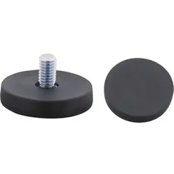 Flachgreifer-Magnet mit Stift M8/Gummi 66mm