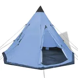 vidaXL Indianerzelt 4 blau