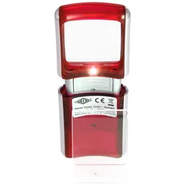 Wedo Lupe eckig beleuchtet rot