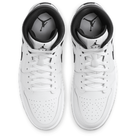 Nike Air Jordan 1 Mid White/White/Black/Black 42