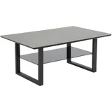 Möbel Boss Arne Schwarz Glas 105 x 45 x 105 cm