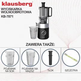 Klausberg KB-7871 Slow Juicer schwarz/silber