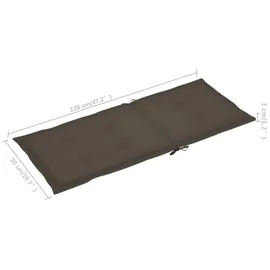 vidaXL Klappbare Gartenstühle 59 x 86,6 x 31,6 cm braun 6 St.