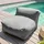 Oviala Modulares Ecksofa 5-Sitzer grau