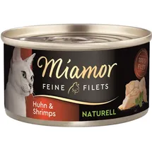 Miamor Feine Filets naturelle Huhn & Shrimps 24 x 80 g