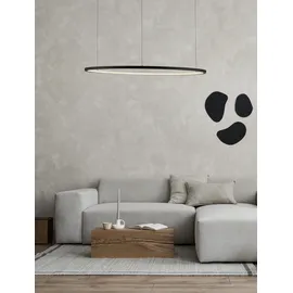 Nova Luce Tarquin 1-flg. Ø 80 cm rund schwarz