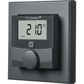 eQ-3 Homematic IP Wandthermostat mit Luftfeuchtigkeitssensor Anthrazit