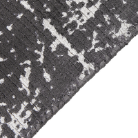 Teppich Viskose dunkelgrau 160 x 230 cm abstraktes Muster Kurzflor HANLI