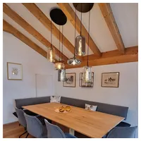 s.luce Cruet Mehrfach-Pendelleuchte Glas 3 oder 5-flammig 3-flammig / Klar / Hoch