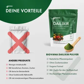 biovana Dailixir Daily Super Greens Pulver 450 g