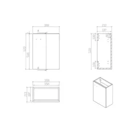 Aloni Elanor 1-tlg. Eiche