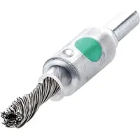 Lessmann Pinselbürste D.6mm Schaft 6mm Drahtstärke 0,25mm VA 4500min-1