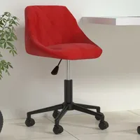 VidaXL Bürostuhl Drehbar Weinrot Samt
