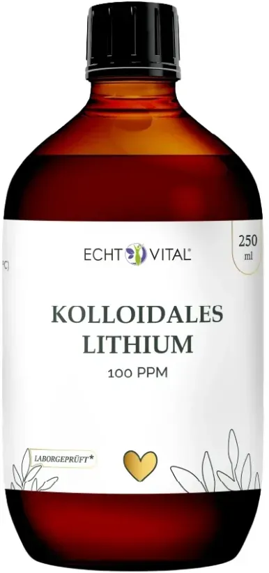Kolloidales Lithium - 100 ppm (250 ml) - Echt Vital