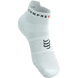 compressport Unisex Pro Racing Socks v4.0 Run Low weiß