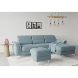 sit&more Stauraumhocker Sinatra, Sitzfläche ist abnehmbar, chromfarbene Metallfüße blau