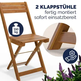 CASARIA Balkonset 3-tlg. braun klappbar