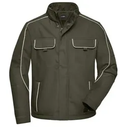 Workwear SoftshellJacke JN884, oliv, Größe 4XL - oliv - 4XL