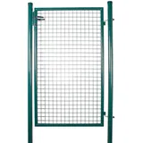 Attas Gartentor Gartentor Gartentür Hoftor Gartenpforte verzinkt & pulverbeschichtet grün 100 cm x 150 cm