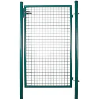Attas Gartentor Gartentor Gartentür Hoftor Gartenpforte verzinkt & pulverbeschichtet grün 100 cm x 150 cm