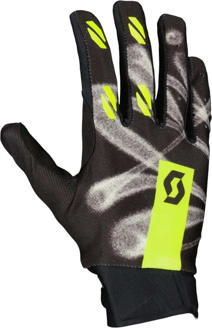 Scott Evo Dirt Motorcross Handschoenen, zwart-geel, L Voorman