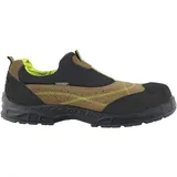 Cofra 12780-000.W43 Miami Mud S1 P SRC Sicherheitsschuh - Italienisches Leder - Metallfrei - Antistatisch - Perforiertes Wildleder und LYCRA Elastan - Größe: 43