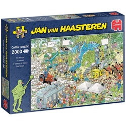 Jumbo Spiele Puzzle Jan van Haasteren Das Filmset 2000 Teile Puzzle, 2000 Puzzleteile, Made in Europe bunt
