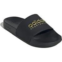 adidas Shower Adilette Core Black / Cloud White / Matte Gold 39