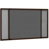 vidaXL Ausziehbarer Insektenschutz für Fenster 193 x 75 cm Braun