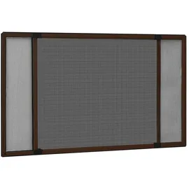 vidaXL Ausziehbarer Insektenschutz für Fenster 193 x 75 cm Braun